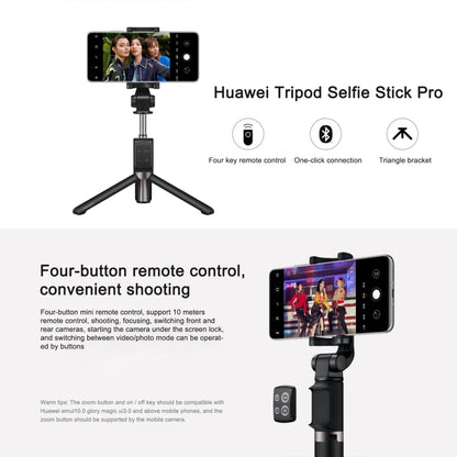 Original Huawei Wireless Bluetooth Tripod Self Timer Selfie Stick (Black) - Selfie Sticks by Huawei | Online Shopping South Africa | PMC Jewellery