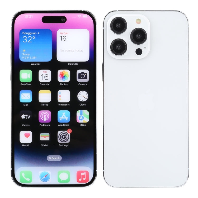 For iPhone 14 Pro Max Color Screen Non-Working Fake Dummy Display Model (Silver) - For iPhone & iPad by PMC TechLife | Online Shopping South Africa | PMC TechLife