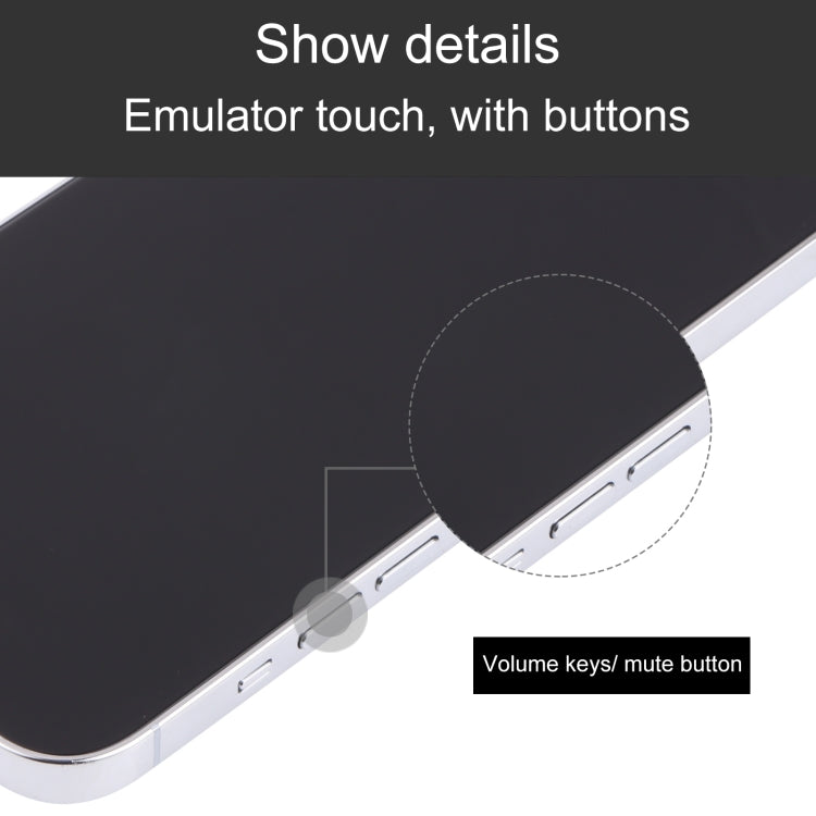 For iPhone 13 Pro Max Black Screen Non-Working Fake Dummy Display Model(Silver) - For iPhone & iPad by PMC TechLife | Online Shopping South Africa | PMC TechLife