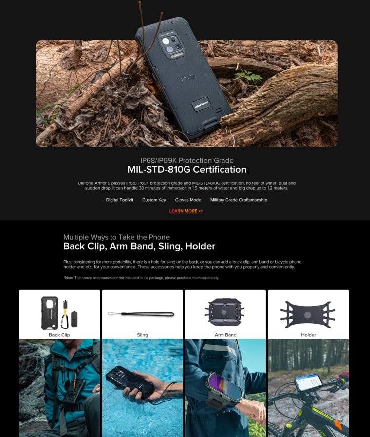 Ulefone Armor 9 Rugged Phone, Thermal Imaging Camera, 8GB+128GB - Ulefone by Ulefone | Online Shopping South Africa | PMC Jewellery | Buy Now Pay Later Mobicred