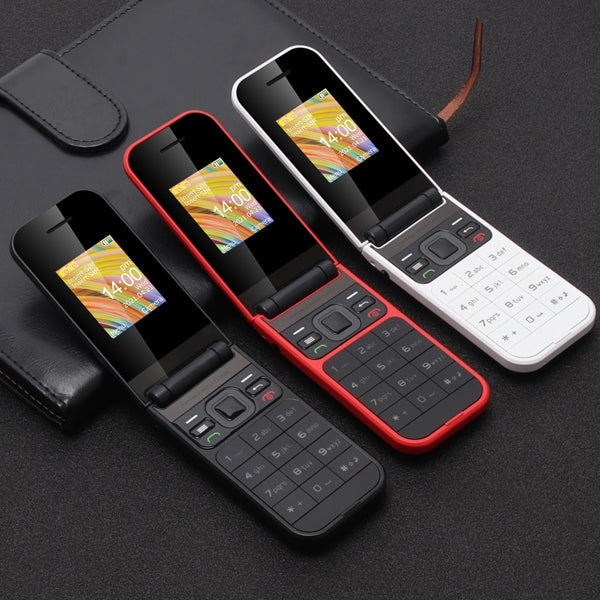 UNIWA F2720 Flip Phone, 1.77 inch, SC6531E, Support Bluetooth, FM, GSM, Dual SIM(Red) - UNIWA by UNIWA | Online Shopping South Africa | PMC TechLife