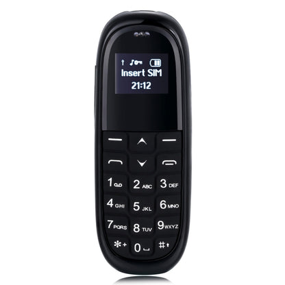 AIEK KK1 Mini Mobile Phone, English Keyboard, Hands Free Bluetooth Dialer Headphone, MTK6261DA, Anti-Lost, Single SIM, Network: 2G(Black) - Others by AIEK | Online Shopping South Africa | PMC Jewellery | Buy Now Pay Later Mobicred