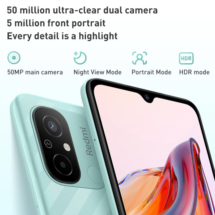 Xiaomi Redmi 12C, 50MP Camera, 4GB+64GB, 5000mAh Battery, Face Identification, 6.71 inch MIUI 13 MediaTek Helio G85 Octa Core up to 2.0GHz, Network: 4G, Dual SIM, Not Support Google Play(Violet) - Xiaomi Redmi by Xiaomi | Online Shopping South Africa | PMC Jewellery | Buy Now Pay Later Mobicred