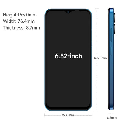 Ulefone Note 16 Pro, 8GB+128GB, Dual Back Cameras, Face ID & Side Fingerprint Identification, 4400mAh Battery, 6.52 inch Android 13 Unisoc T606 OctaCore up to 1.6GHz, Network: 4G, Dual SIM, OTG(Blue) - Ulefone by Ulefone | Online Shopping South Africa | PMC Jewellery | Buy Now Pay Later Mobicred