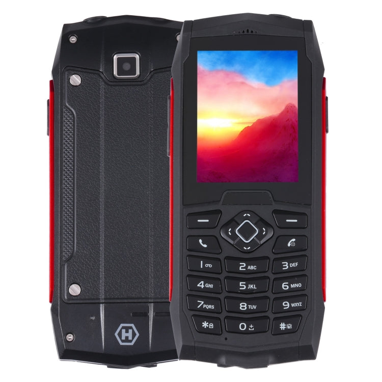 Rugtel R1D Rugged Phone, IP68 Waterproof Dustproof Shockproof, 2.4 inch, MTK6261D, 2000mAh Battery, Loud Box Speaker, FM, Network: 2G, Dual SIM (Red) - Others by Rugtel | Online Shopping South Africa | PMC Jewellery | Buy Now Pay Later Mobicred