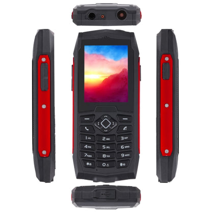 Rugtel R1D Rugged Phone, IP68 Waterproof Dustproof Shockproof, 2.4 inch, MTK6261D, 2000mAh Battery, Loud Box Speaker, FM, Network: 2G, Dual SIM (Red) - Others by Rugtel | Online Shopping South Africa | PMC Jewellery | Buy Now Pay Later Mobicred