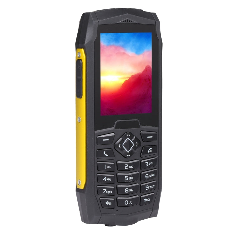 Rugtel R1D Rugged Phone, IP68 Waterproof Dustproof Shockproof, 2.4 inch, MTK6261D, 2000mAh Battery, Loud Box Speaker, FM, Network: 2G, Dual SIM(Yellow) - Others by Rugtel | Online Shopping South Africa | PMC Jewellery | Buy Now Pay Later Mobicred