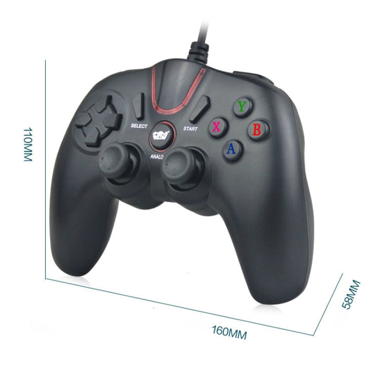 Wired Game Controller Gamepad Handle for PS3 / Compute(Black) - Gamepads by PMC TechLife | Online Shopping South Africa | PMC TechLife