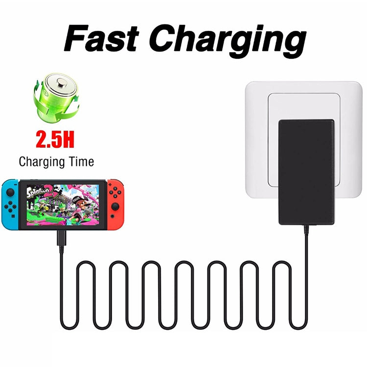 AC Adapter Charger for Nintend Switch, US Plug - free shipping - PMC TechLife - Order now!