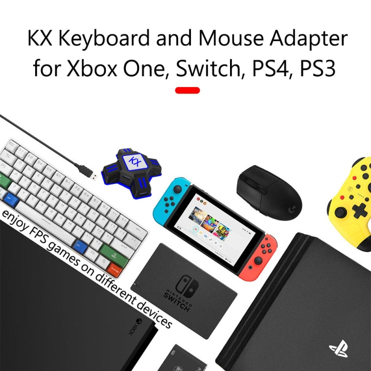 MKX401 For Switch / Xbox / PS4 / PS3 Gaming Controllor Gamepad Keyboard Mouse Adapter Converter - Converter & Adapter by PMC Jewellery | Online Shopping South Africa | PMC Jewellery | Buy Now Pay Later Mobicred