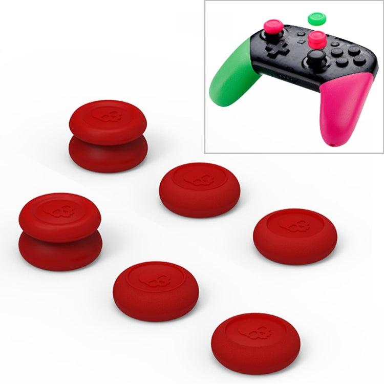 Skull&Co Pro / PS4 Gamepad Rocker Cap Button Cover Thumb Grip Set for Nintendo Switch / Switch Lite / JOYCON(Red) - free shipping - PMC TechLife - Order now!