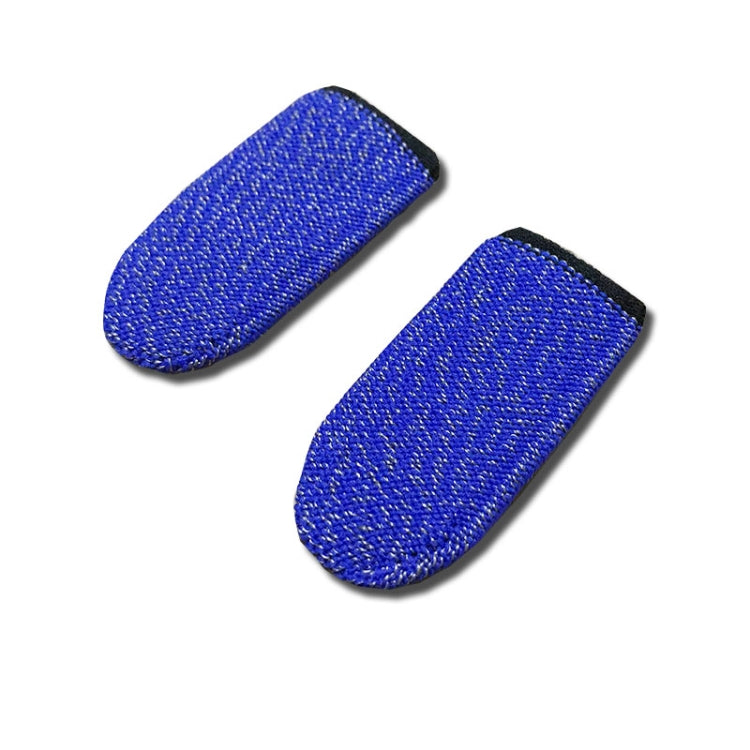 10 PCS Nylon + Conductive Fiber Non-slip Sweat-proof Mobile Phone Game Touch Screen Finger Cover for Thumb / Index Finger(Blue) - Gaming Finger Sleeves by PMC Jewellery | Online Shopping South Africa | PMC Jewellery