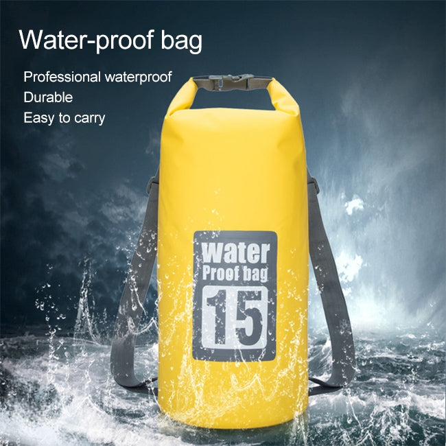 Outdoor Waterproof Dry Dual Shoulder Strap Bag Dry Sack, Capacity: 20L (Blue) - Waterproof Bags by PMC Jewellery | Online Shopping South Africa | PMC Jewellery