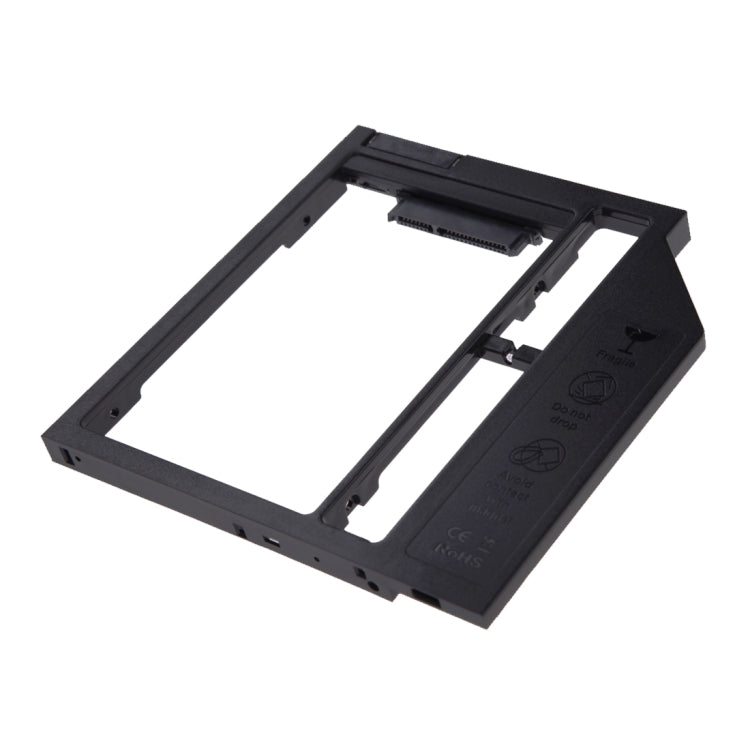 Universal 9 / 9.5mm SATA3 Hard Disk Drive HDD Caddy Adapter Bay Bracket for Notebook(Black) - Caddies & Enclosures by PMC Jewellery | Online Shopping South Africa | PMC Jewellery