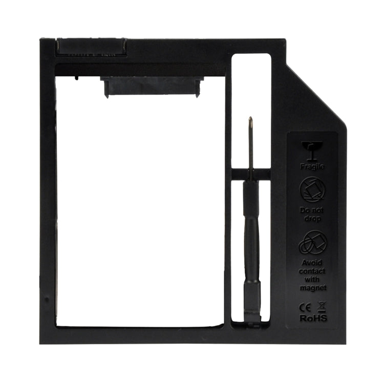 Universal 9 / 9.5mm SATA3 Hard Disk Drive HDD Caddy Adapter Bay Bracket for Notebook(Black) - Caddies & Enclosures by PMC Jewellery | Online Shopping South Africa | PMC Jewellery