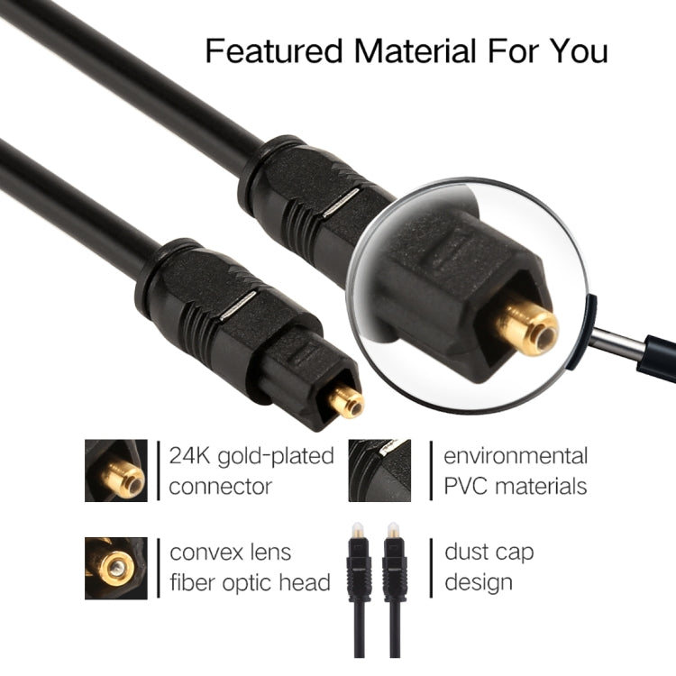 EMK 10m OD4.0mm Toslink Male to Male Digital Optical Audio Cable - Audio Optical Cables by EMK | Online Shopping South Africa | PMC TechLife | Buy Now Pay Later Mobicred
