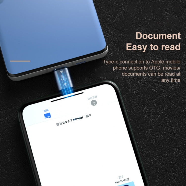 USB-C / Type-C Female to 8 Pin Female Charging + Data Transmission + OTG Adapter - Converter & Adapter by PMC TechLife | Online Shopping South Africa | PMC TechLife