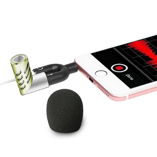 R1 Mini Condenser Record Microphone, For Smart Phones, Tablets and Other Audio Device with 3.5mm Earphone Port(Green) - Other Accessories by PMC Jewellery | Online Shopping South Africa | PMC Jewellery