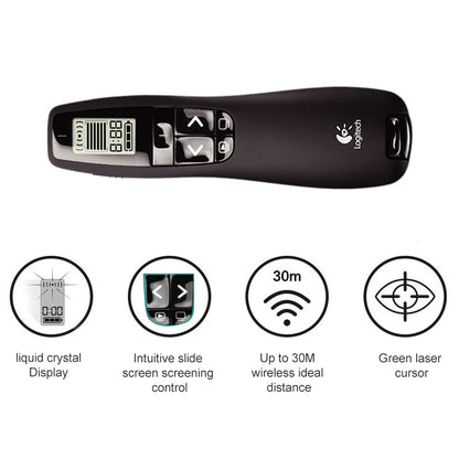 Logitech R800 2.4Ghz USB Wireless Presenter PPT Remote Control Flip Pen -  by Logitech | Online Shopping South Africa | PMC Jewellery | Buy Now Pay Later Mobicred