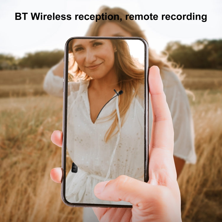 Yanmai BT8 Bluetooth Wireless Microphone (Black) - Microphone by Yanmai | Online Shopping South Africa | PMC Jewellery