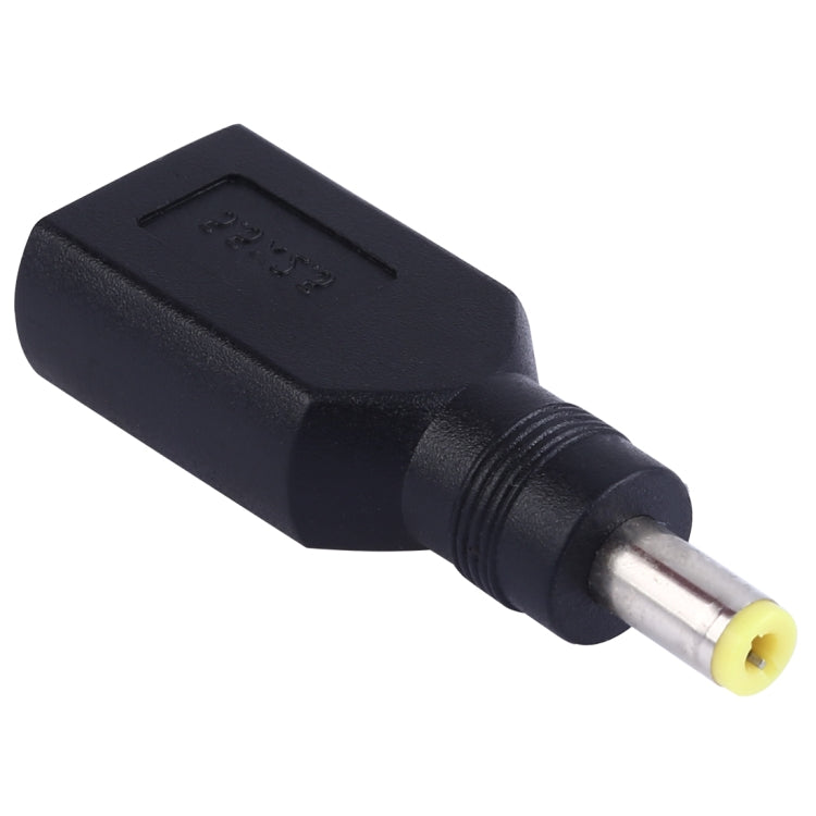 5.5 x 2.5mm Male to for Lenovo Big Square Female Plug Power Adapter (Black) - For Lenovo by PMC Jewellery | Online Shopping South Africa | PMC Jewellery