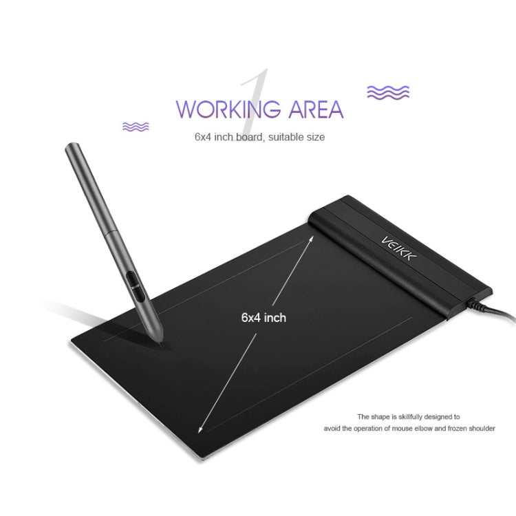 VEIKK S640 6x4 inch 5080 LPI Electronic Graphic Tablet -  by VEIKK | Online Shopping South Africa | PMC Jewellery | Buy Now Pay Later Mobicred