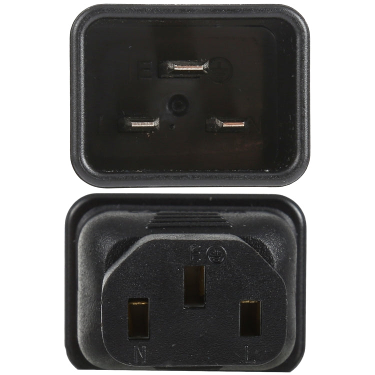 C13 to C20 AC Power Plug Adapter Converter Socket - Universal Power Adapter by PMC TechLife | Online Shopping South Africa | PMC TechLife