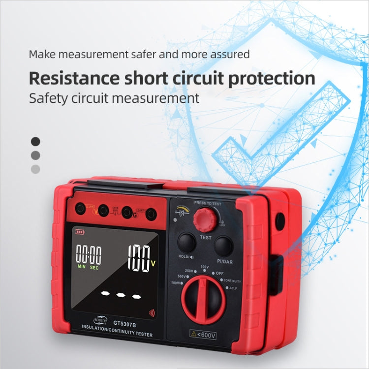 BENETECH GT5307B Professional LCD Digital Insulation Resistance Tester - free shipping - PMC TechLife - Order now!