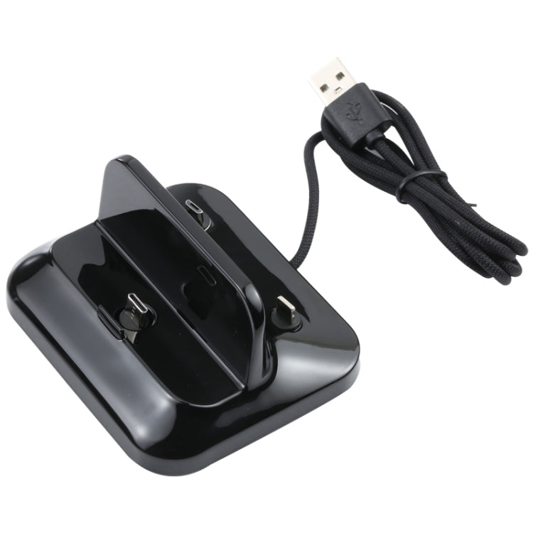 XBX-02 3 in 1 8 Pin + USB-C / Type-C + Micro USB Plug Magnetic Charging Base - Multifunction Charger by PMC TechLife | Online Shopping South Africa | PMC TechLife