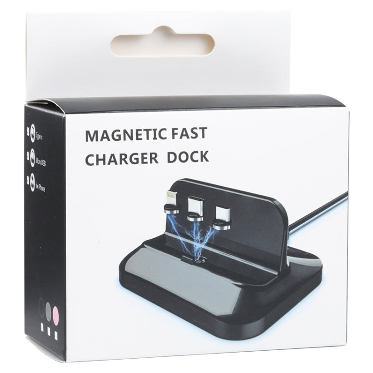 XBX-02 3 in 1 8 Pin + USB-C / Type-C + Micro USB Plug Magnetic Charging Base - Multifunction Charger by PMC TechLife | Online Shopping South Africa | PMC TechLife