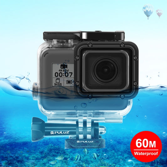 PULUZ for GoPro HERO(2018) / HERO7 Black /6 /5 60m Underwater Waterproof Housing Diving Protective Case with Buckle Basic Mount & Screw - Waterproof Cases by PULUZ | Online Shopping South Africa | PMC Jewellery | Buy Now Pay Later Mobicred