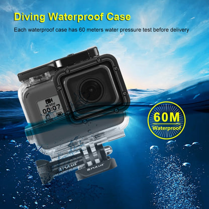 PULUZ for GoPro HERO(2018) / HERO7 Black /6 /5 60m Underwater Waterproof Housing Diving Protective Case with Buckle Basic Mount & Screw - Waterproof Cases by PULUZ | Online Shopping South Africa | PMC Jewellery | Buy Now Pay Later Mobicred