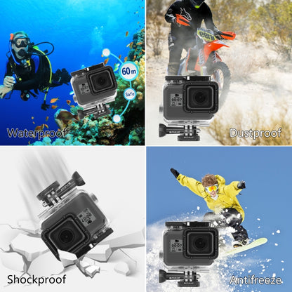 PULUZ for GoPro HERO(2018) / HERO7 Black /6 /5 60m Underwater Waterproof Housing Diving Protective Case with Buckle Basic Mount & Screw - Waterproof Cases by PULUZ | Online Shopping South Africa | PMC Jewellery | Buy Now Pay Later Mobicred