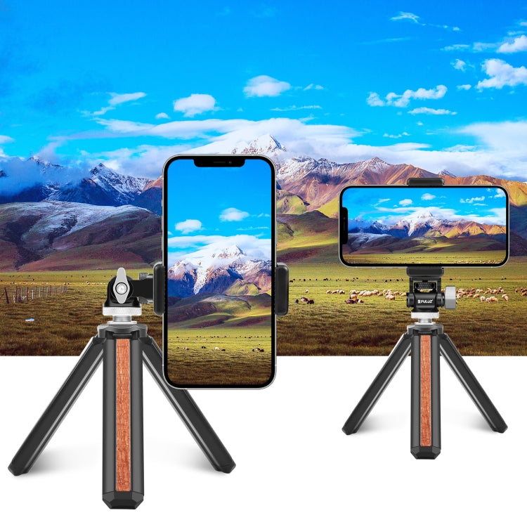 PULUZ Mini 180 Degree Swing Tripod Ball Head Cold Shoe Mount Adapter(Silver) - Tripod Heads by PULUZ | Online Shopping South Africa | PMC TechLife | Buy Now Pay Later Mobicred