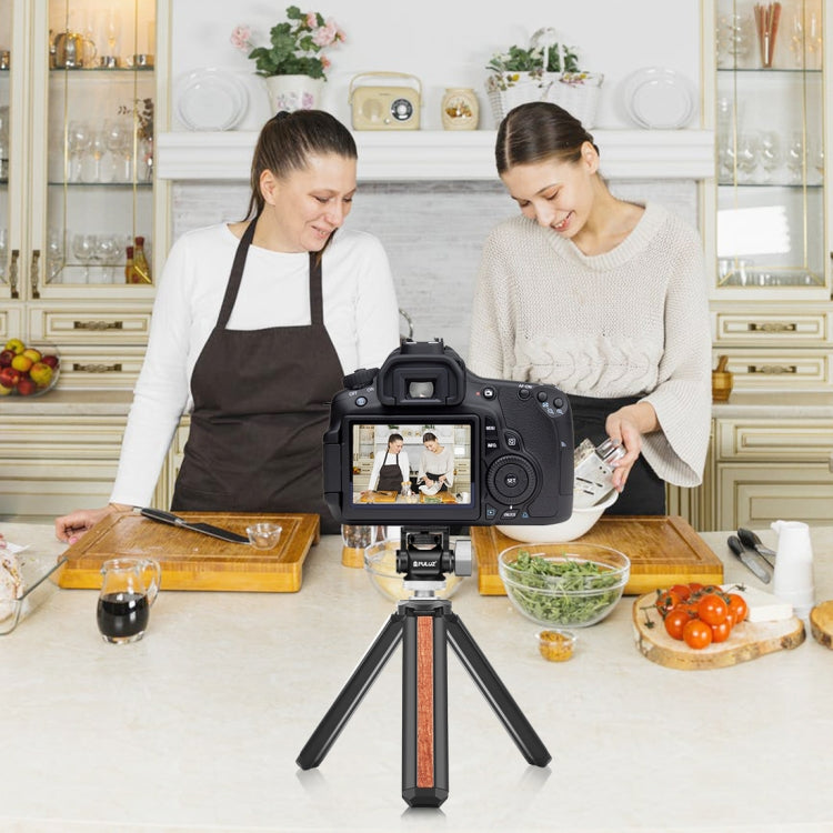PULUZ Mini 180 Degree Swing Tripod Ball Head Cold Shoe Mount Adapter(Silver) - Tripod Heads by PULUZ | Online Shopping South Africa | PMC TechLife | Buy Now Pay Later Mobicred
