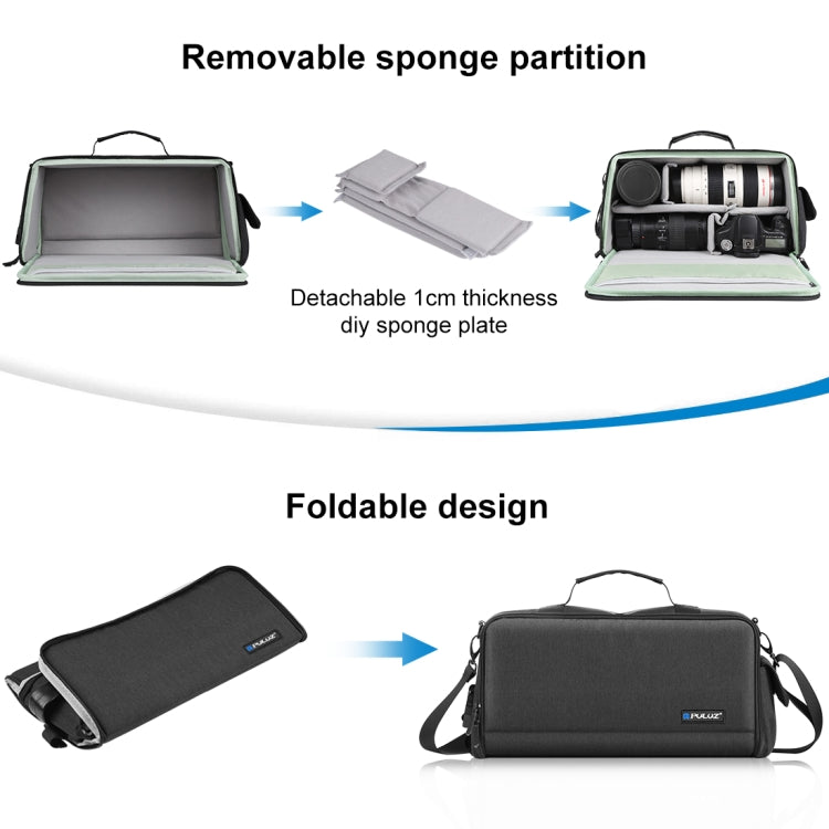 PULUZ Portable Camera Crossbody Shoulder Bag Digital Storage Lens Bag (Black) - free shipping - PMC TechLife - Order now!