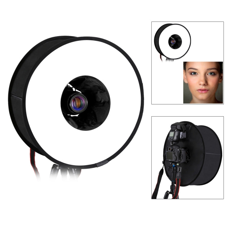 PULUZ 45cm Round Style Macro and Portrait Softbox SpeedLite Flash Light Foldable Diffuser - free shipping - PMC TechLife - Order now!