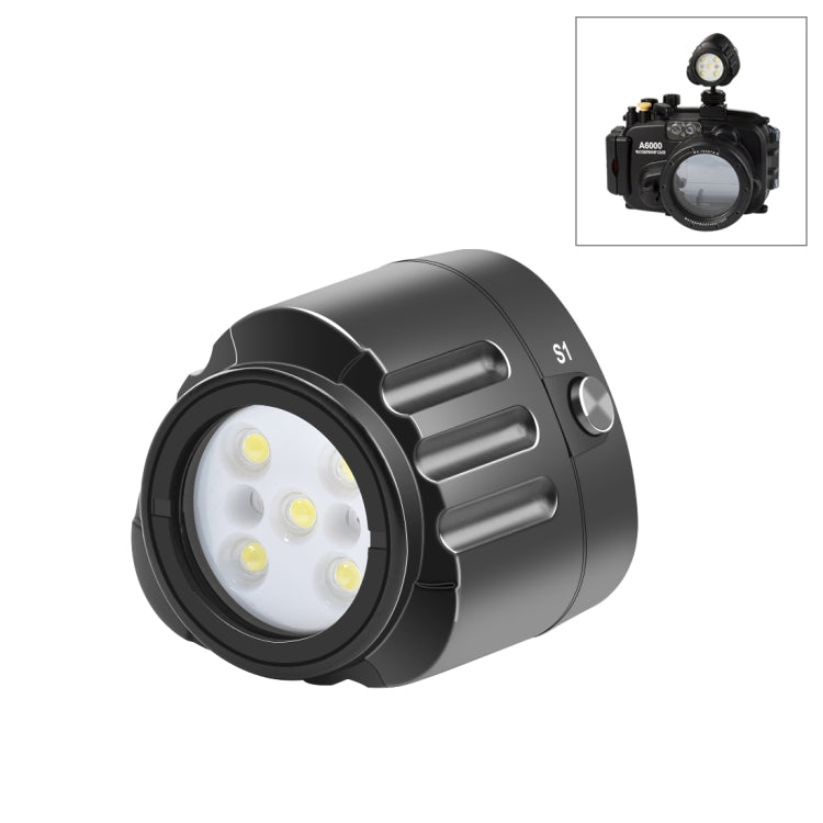 PULUZ 40m Underwater LED Photography Fill Light 1000LM 3.7V/1100mAh Diving Light for GoPro Hero11 Black / HERO10 Black / HERO9 Black /HERO8 / HERO7 /6 /5 /5 Session /4 Session /4 /3+ /3 /2 /1, Insta36 ... R, DJI Osmo Action and Other Action Cameras(Black) - Waterproof Light by PULUZ | Online Shopping South Africa | PMC Jewellery