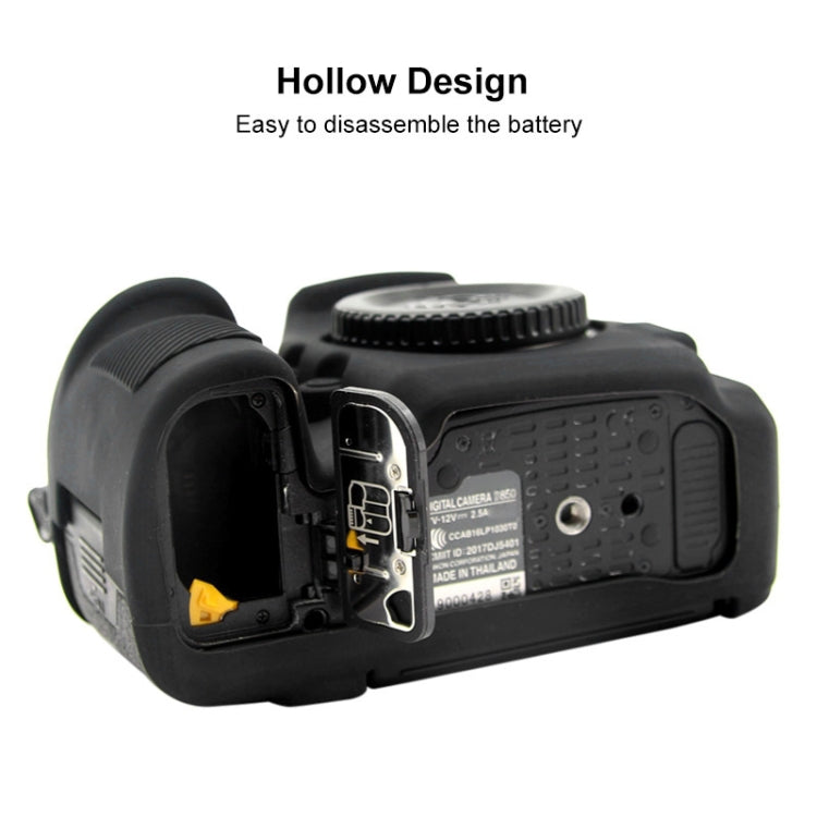 PULUZ Soft Silicone Protective Case for Nikon D850(Black) - Protective Case by PULUZ | Online Shopping South Africa | PMC TechLife | Buy Now Pay Later Mobicred