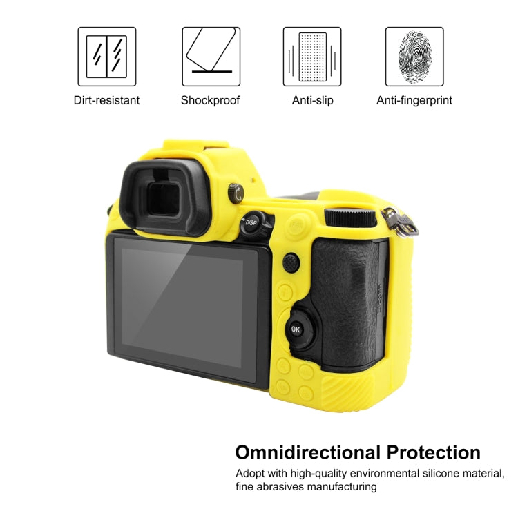 PULUZ Soft Silicone Protective Case for Nikon Z6 II(Yellow) - Protective Case by PULUZ | Online Shopping South Africa | PMC TechLife | Buy Now Pay Later Mobicred