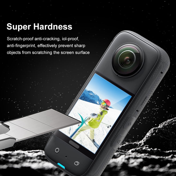 For Insta360 X3 PULUZ 2pcs Curved  HD Screen Film(Transparent) - Protective Film & Stickers by PULUZ | Online Shopping South Africa | PMC TechLife | Buy Now Pay Later Mobicred