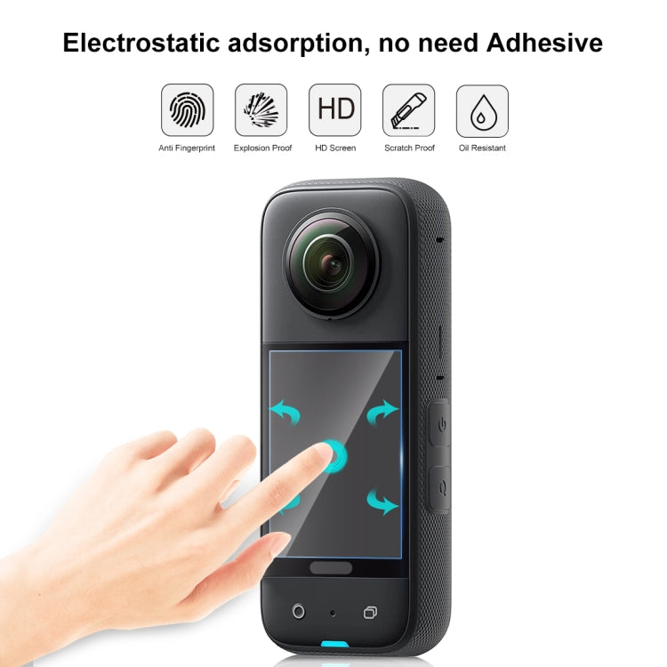 For Insta360 X3 PULUZ 2pcs Curved  HD Screen Film(Transparent) - Protective Film & Stickers by PULUZ | Online Shopping South Africa | PMC TechLife | Buy Now Pay Later Mobicred