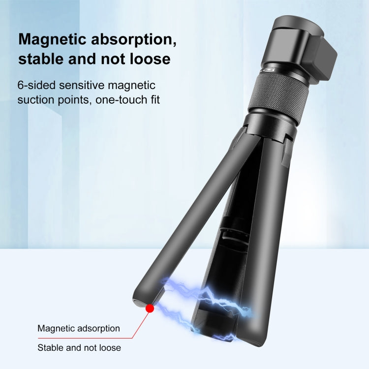 For Insta360 X3 / X4 PULUZ Rotary Handle Desktop Tripod Stand (Black) - Self Monopod Grip by PULUZ | Online Shopping South Africa | PMC TechLife | Buy Now Pay Later Mobicred