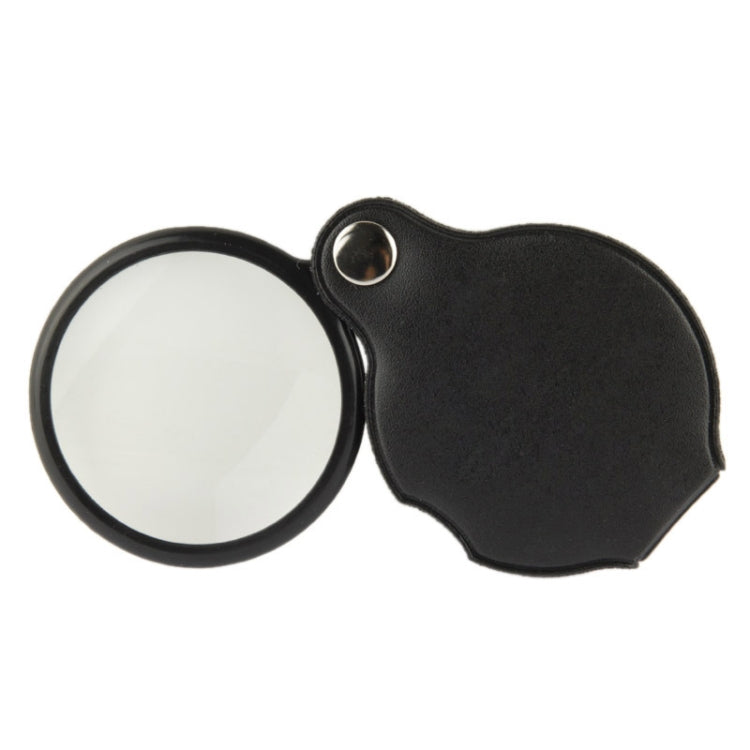 10 PCS 5X 50mm Magnifier Pocket Folding Magnifying Glass Loupe Pocket Spiegel(Black) - Hand Held Style by PMC Jewellery | Online Shopping South Africa | PMC Jewellery