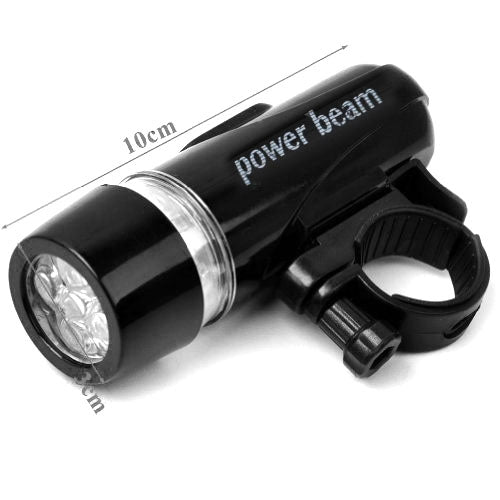 5 LED Water Resistant Bike Bicycle Head Light+ Rear Safety Flashlight - Taillights by PMC TechLife | Online Shopping South Africa | PMC TechLife