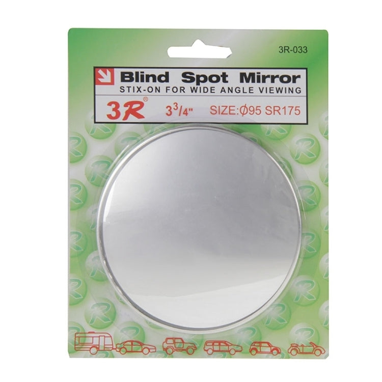 3R-033 Car Blind Spot Rear View Wide Angle Mirror, Diameter: 9.5cm - Convex Mirror & Accessories by 3R | Online Shopping South Africa | PMC TechLife | Buy Now Pay Later Mobicred