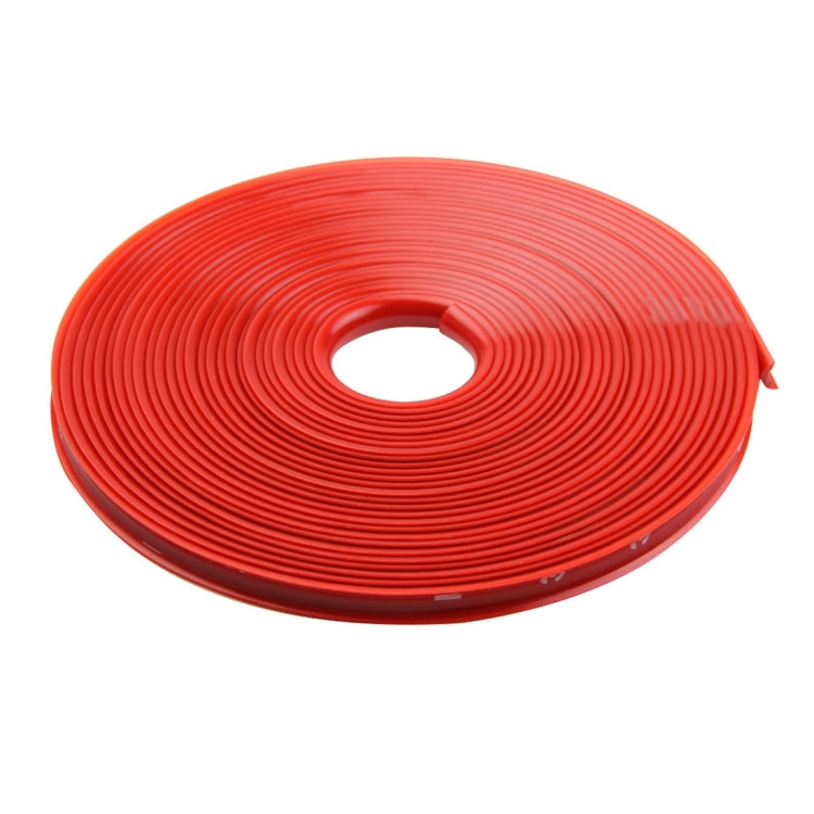 Universal Decorative Scratchproof Stickup 8M Flexible Car Wheel Hub TRIM Mouldings Decoration Strip(Red) - Decorative Strip by PMC Jewellery | Online Shopping South Africa | PMC Jewellery