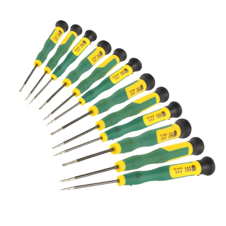 12 in 1 Screwdriver Repair Tool Set T2 T3 T4 T5 T6 T8 Ph00 Ph000 (Bst-666)(Green) - Screwdriver by BEST | Online Shopping South Africa | PMC Jewellery | Buy Now Pay Later Mobicred