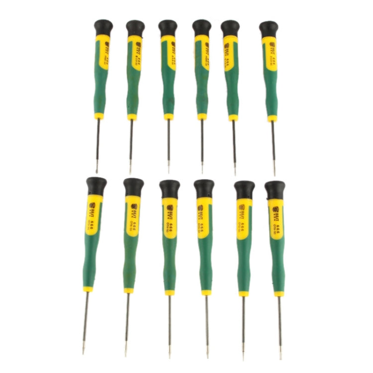 12 in 1 Screwdriver Repair Tool Set T2 T3 T4 T5 T6 T8 Ph00 Ph000 (Bst-666)(Green) - Screwdriver by BEST | Online Shopping South Africa | PMC Jewellery | Buy Now Pay Later Mobicred