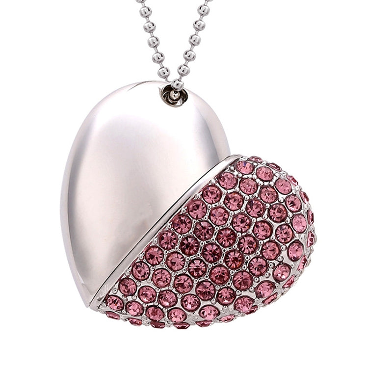 Heart Shaped Diamond Jewelry USB Flash Disk, Special for Valentines Day Gifts (8GB) - free shipping - PMC TechLife - Order now!